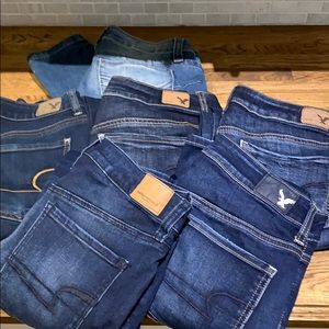 American Eagle & Wanna Betta Butt Jeans -6 pairs!!